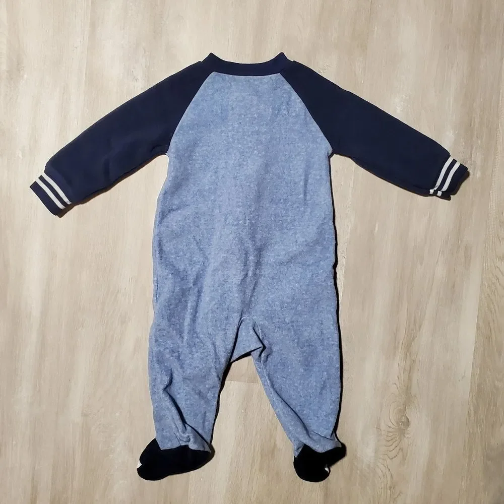 NEW Baby fleece footed one-piece size 6m
